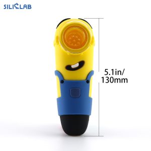 Minions Weed Pipe Silicone Smoking Hand Tube 5'' - Siliclab