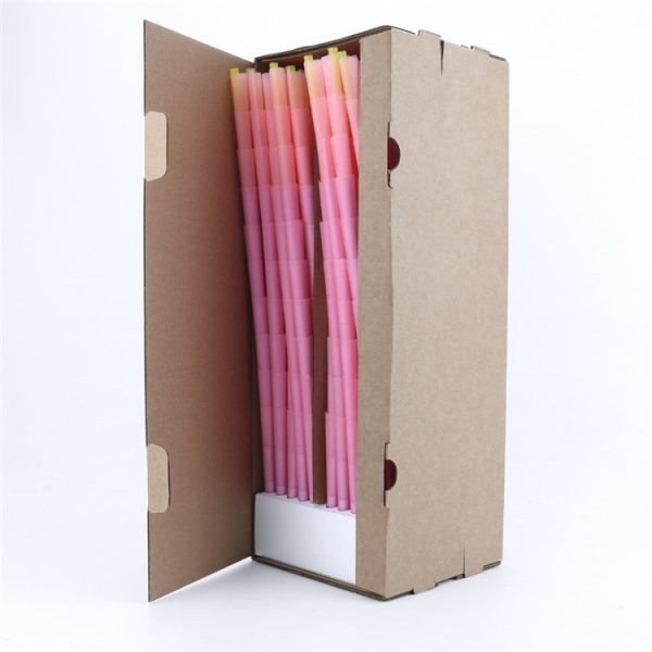 1000pcs Pink Wood Paper Pre-rolled Cones