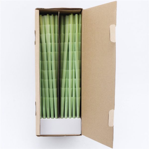 1000pcs green wood paper pre-rolled cones