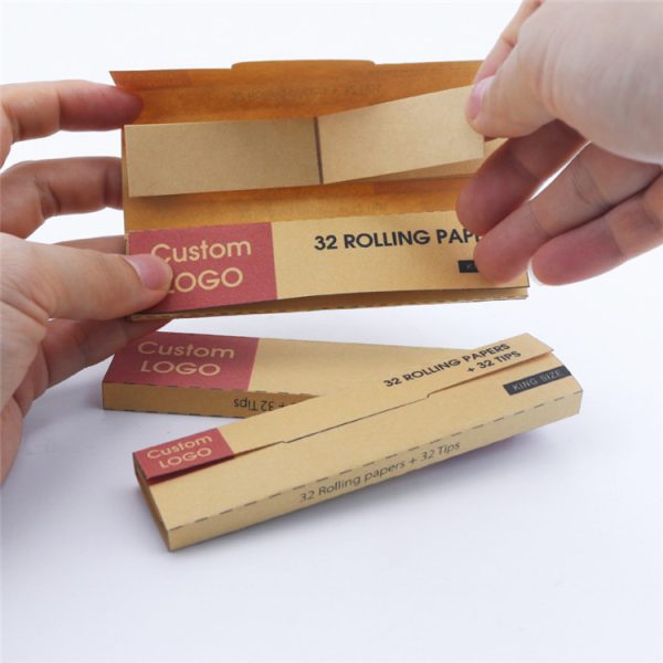 Custom king size rolling paper booklets