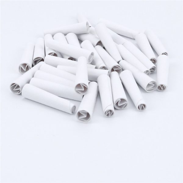 White Pre-Rolled Paper Filter Tips M