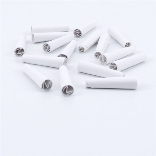 White Pre-Rolled Paper Filter Tips M