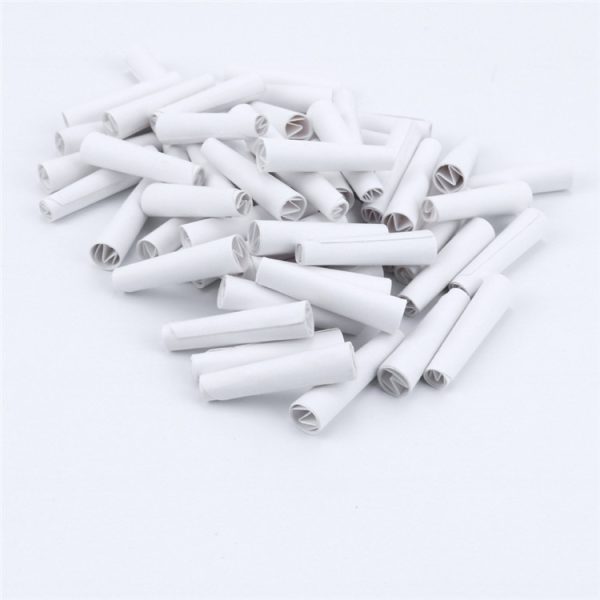 White Pre-Rolled Paper Filter Tips M