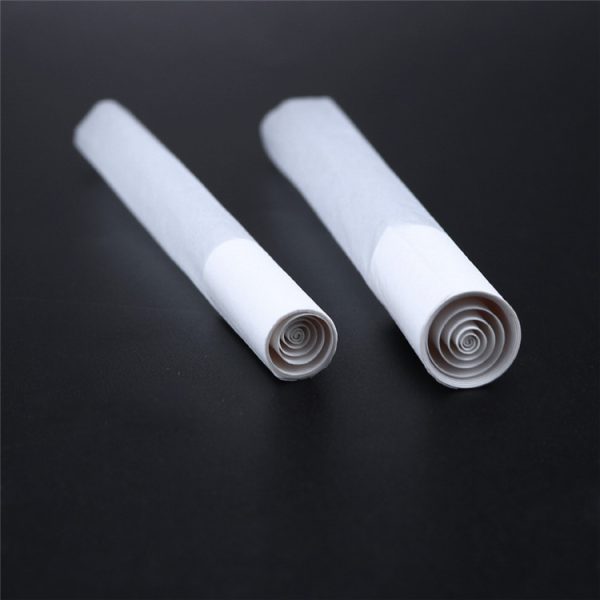 White Spiral Tipped Pre-Rolled Cones