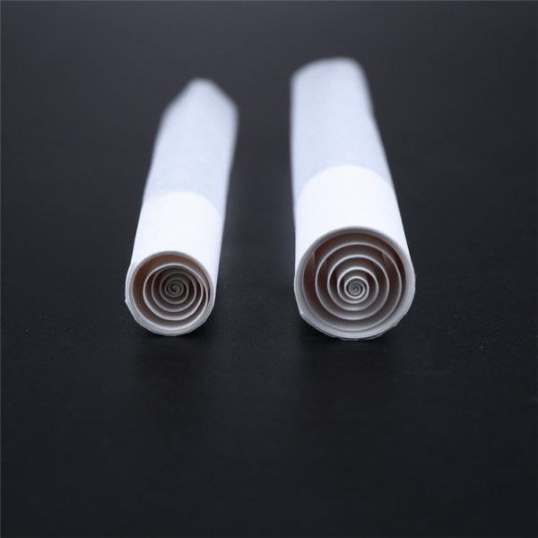 White Spiral Tipped Pre-Rolled Cones